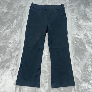 Spanx Pants Womens Large Black Ponte Kick Flare Pull On Dress Work Office Casual